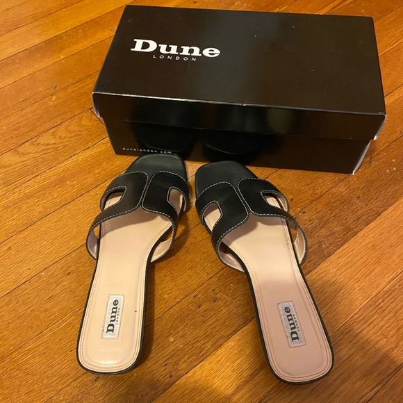 dune loupe sandals orange